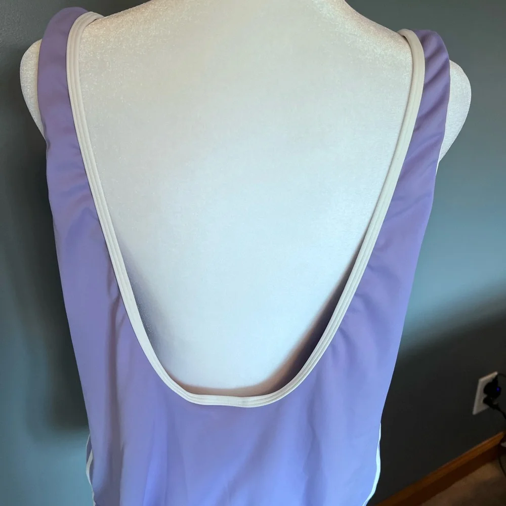 adidas Lavender Tank Top with Zipper - Picture 2 of 6